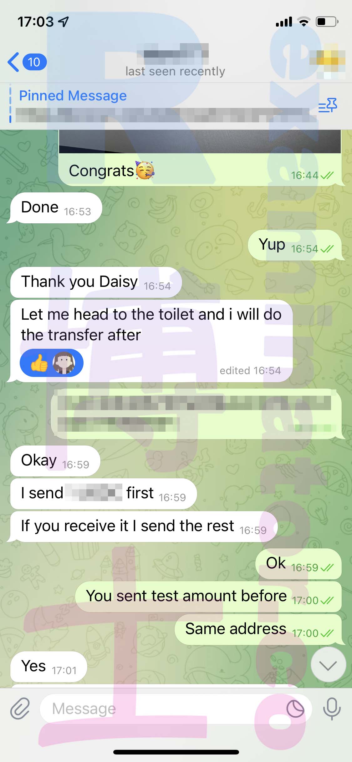 GRE代考保分成功案例#475的与客户对话截图