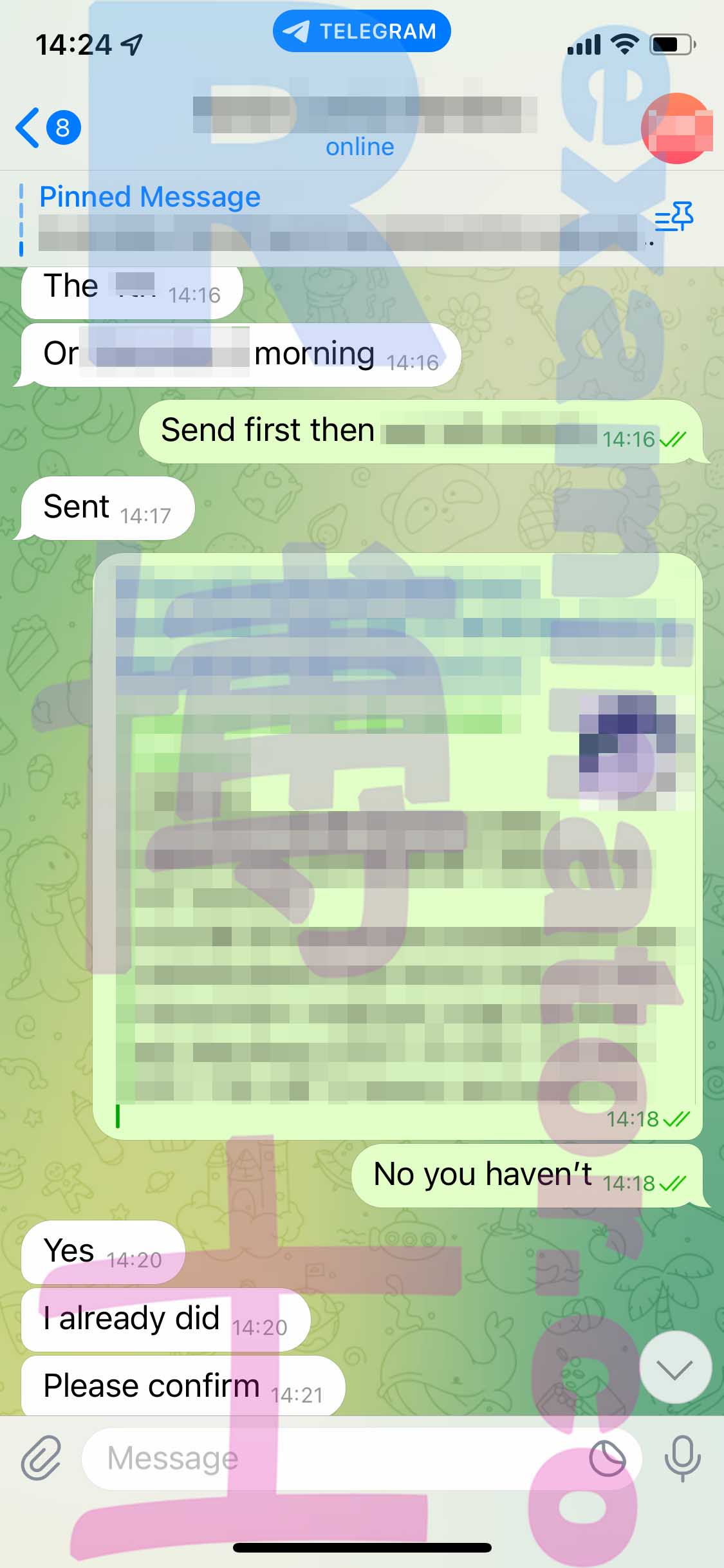 托福代考保分成功案例#448的与客户对话截图