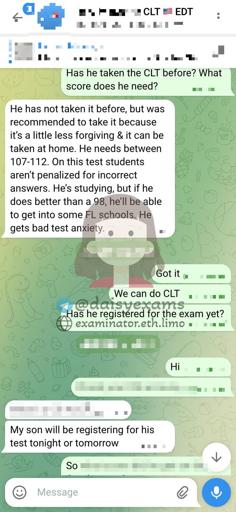 CLT 分数要求