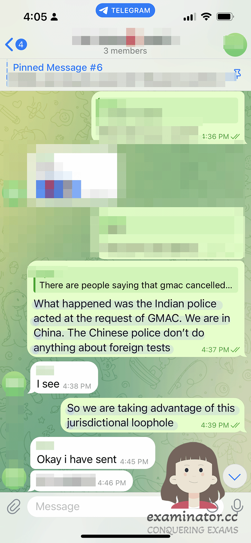 中国警方不会理外国考试
