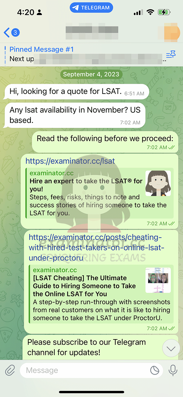 初步咨询LSAT代考