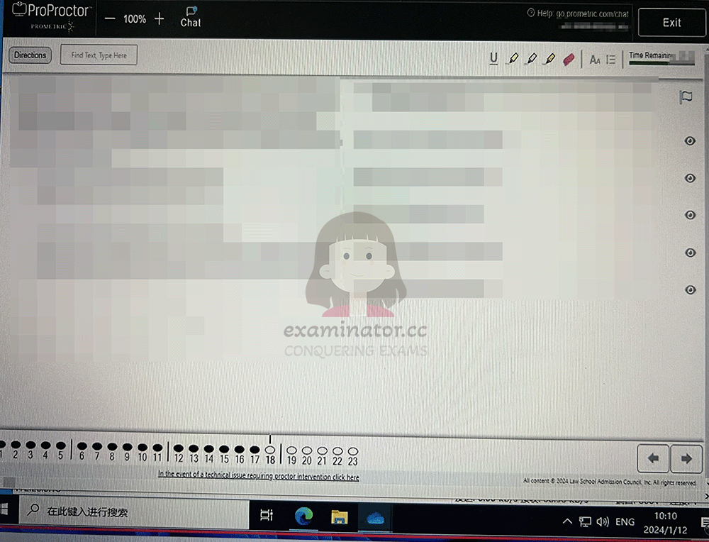 [LSAT代考保分]成功案例#384的对话截图