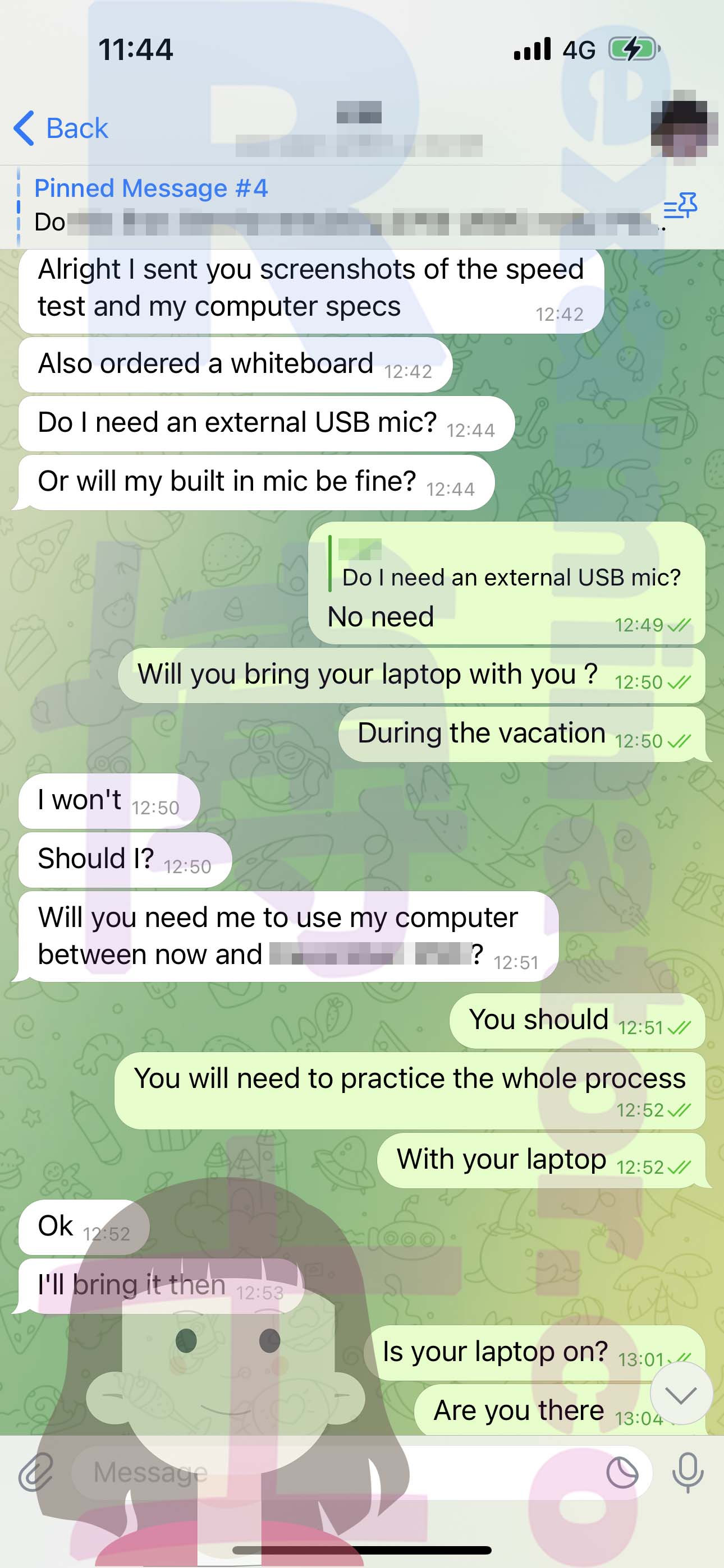 GMAT代考保分成功案例#509的与客户对话截图