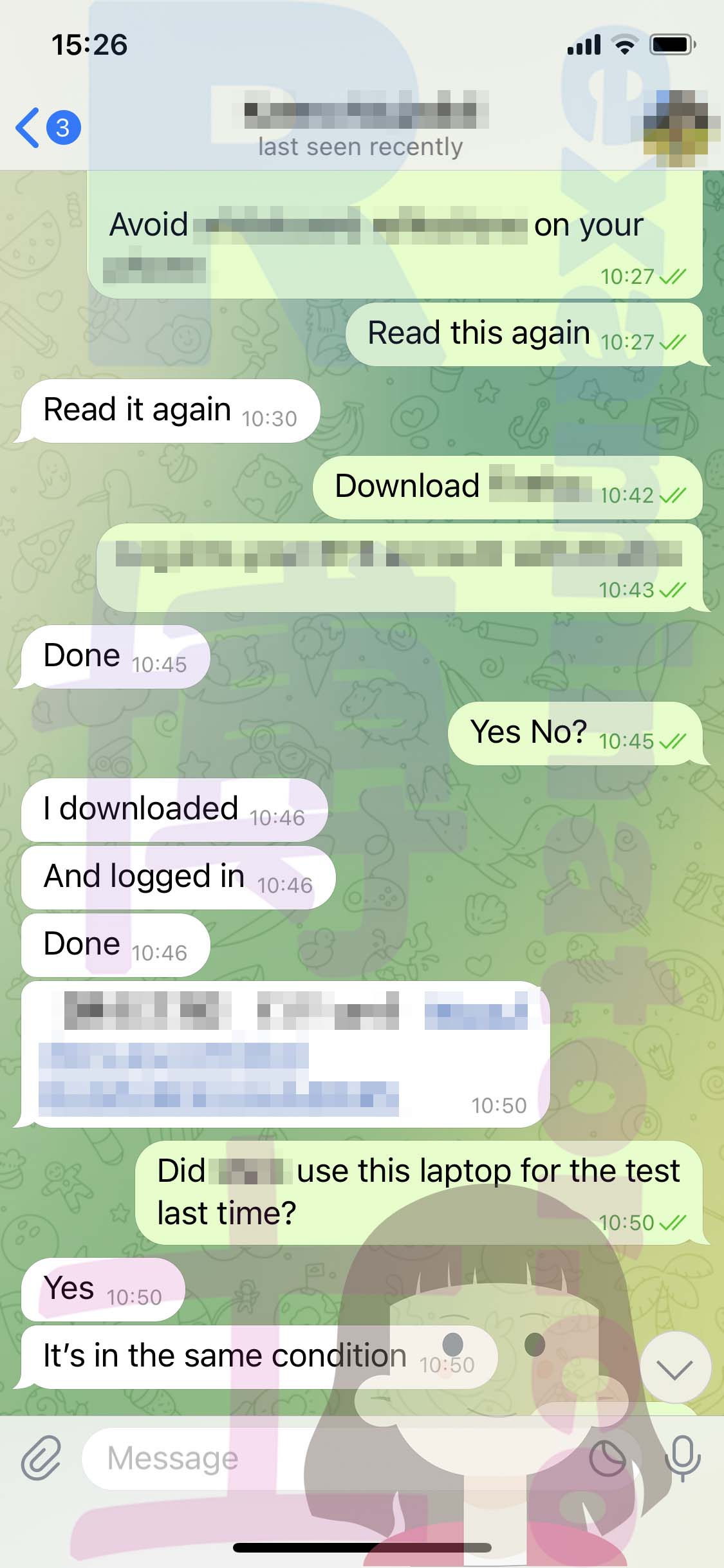 GRE代考保分成功案例#528的与客户对话截图