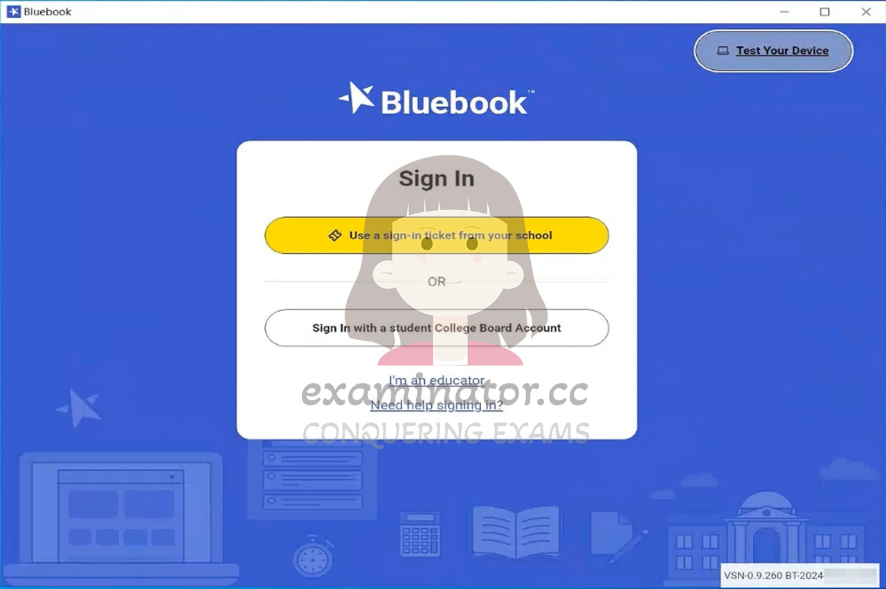 SAT代考提前在电脑上安装好最新版本的Bluebook