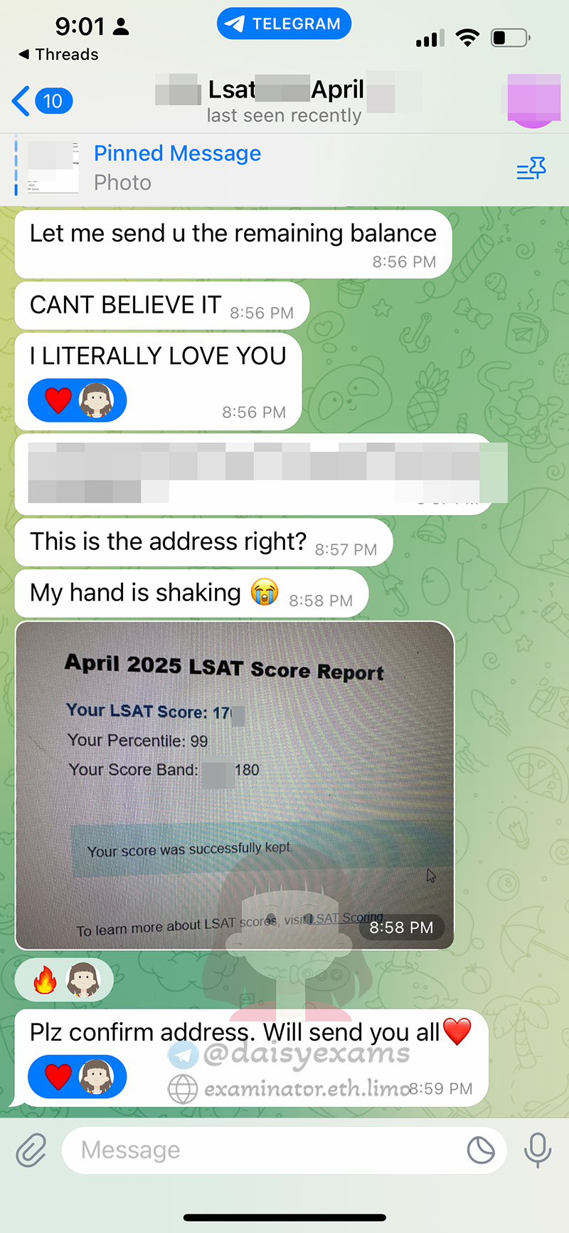 gre score cancel false alarm