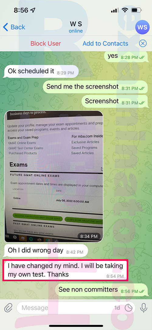 [代考保分动态]成功案例#184的对话截图