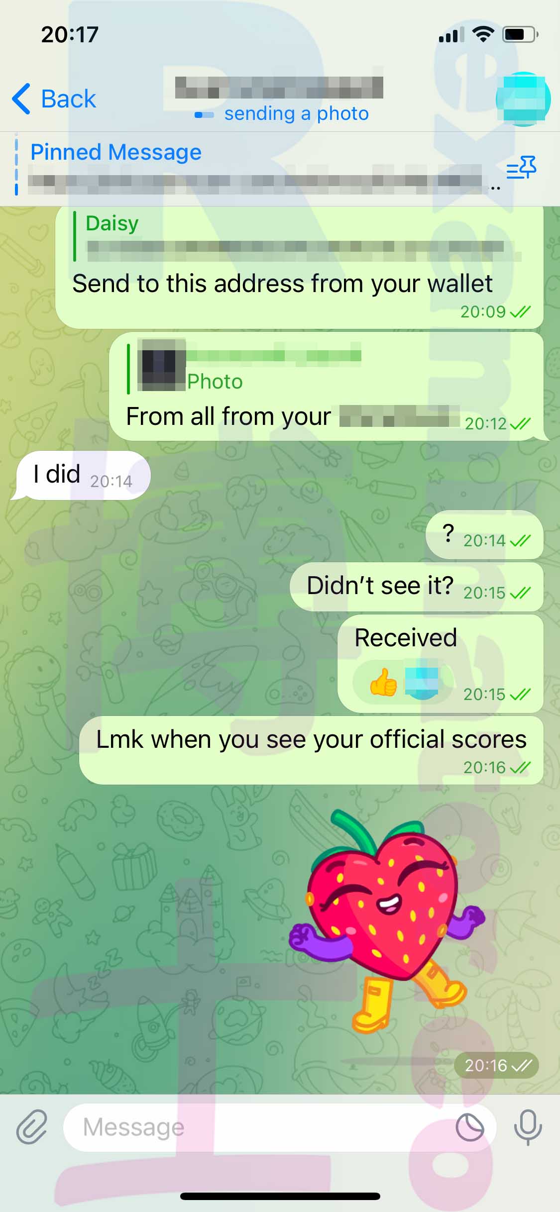 托福代考保分成功案例#486的与客户对话截图