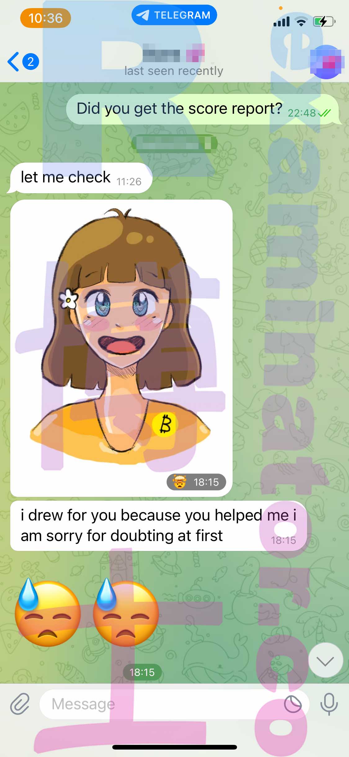 GMAT代考保分成功案例#396的与客户对话截图