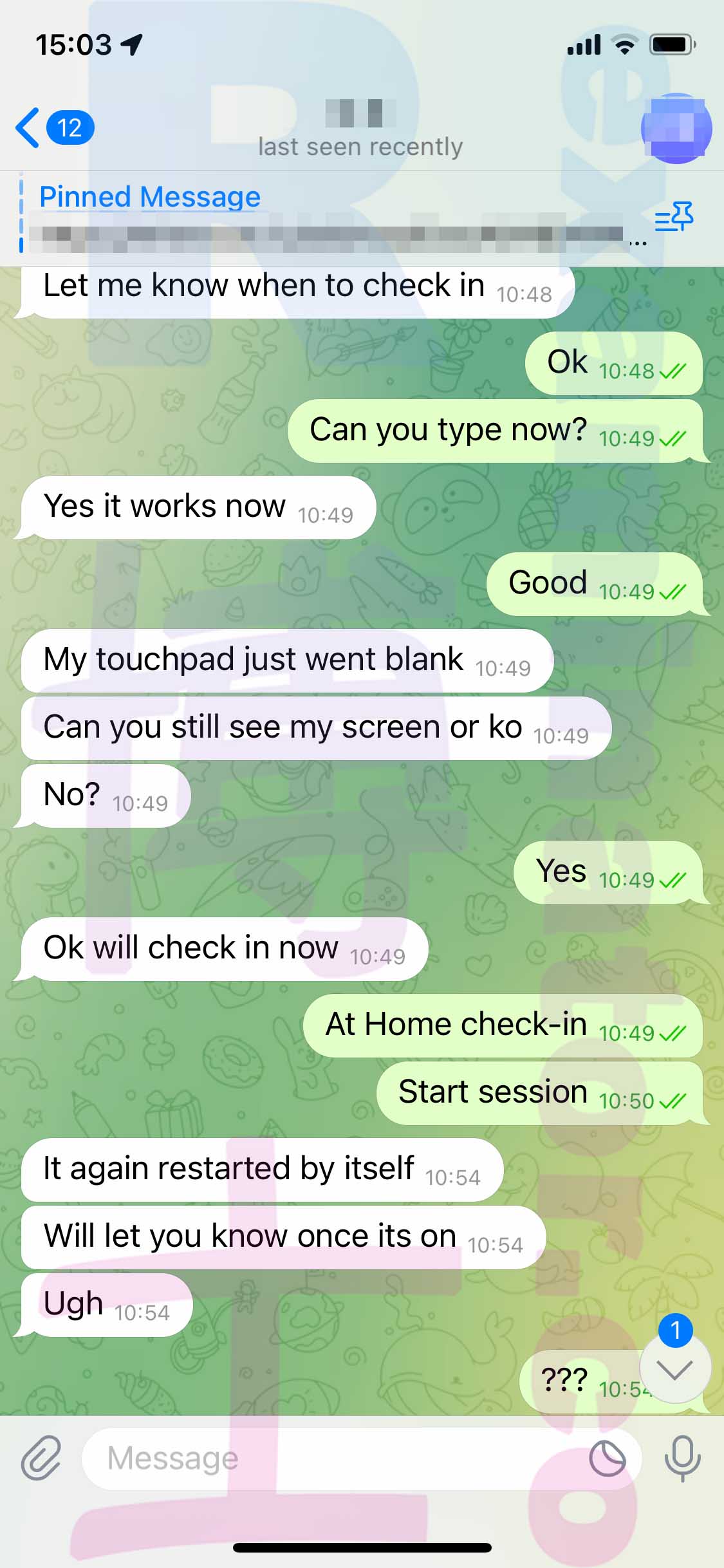GRE代考保分成功案例#488的与客户对话截图
