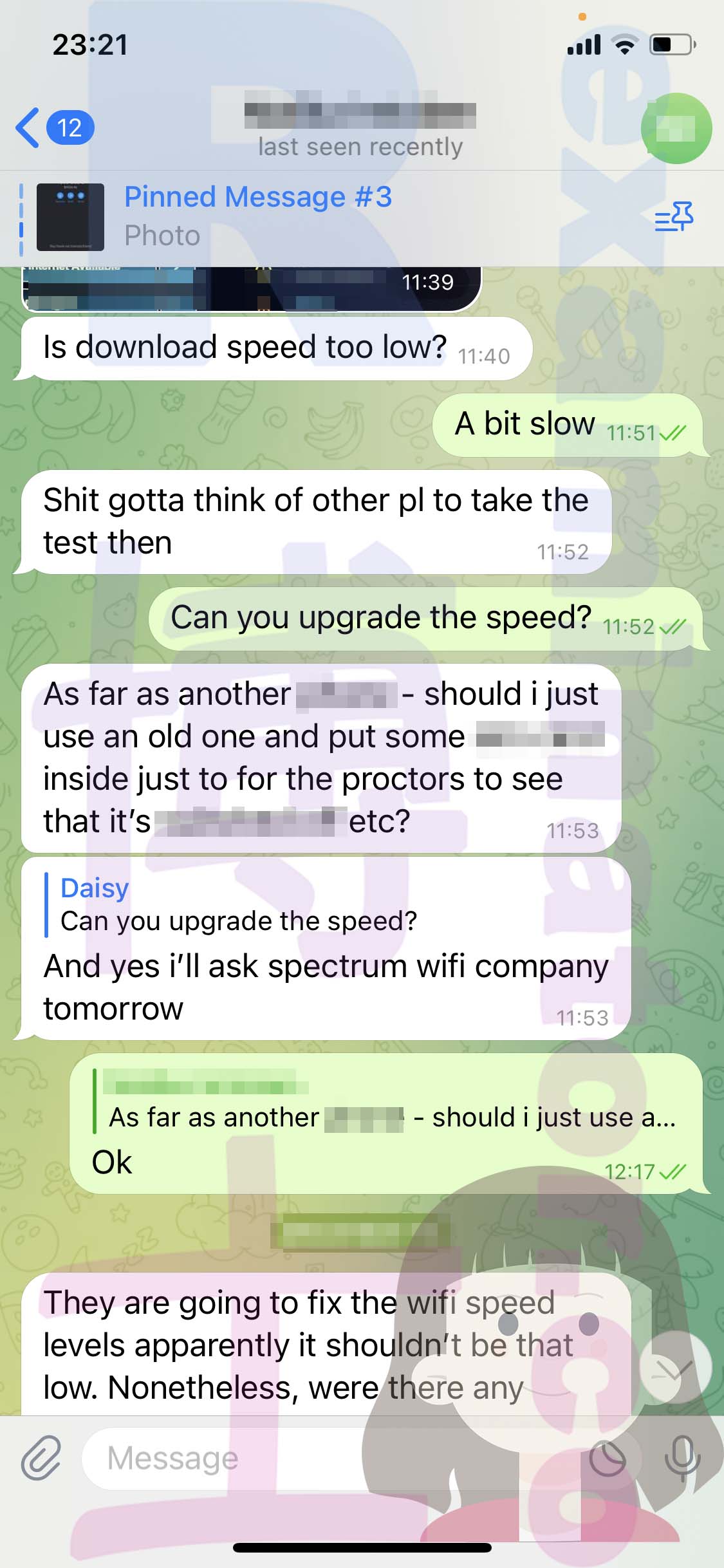 GRE代考保分成功案例#532的与客户对话截图