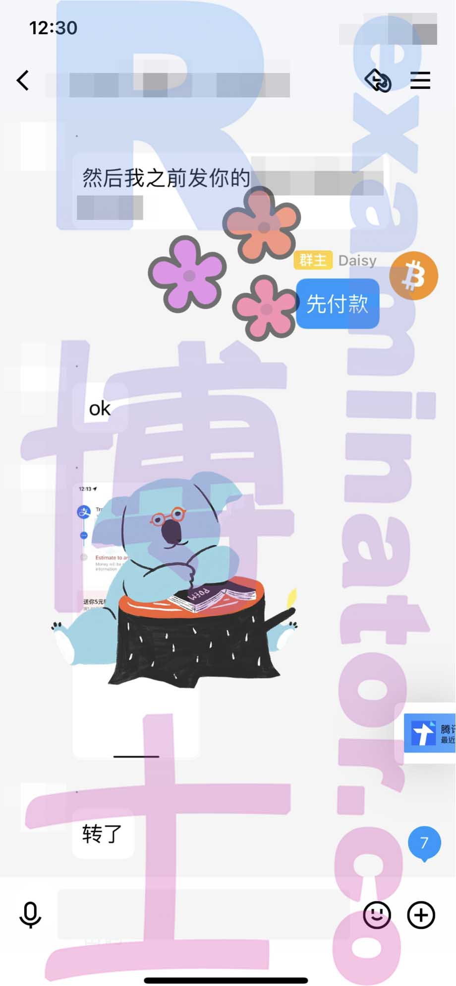 托福代考保分成功案例#209的与客户对话截图