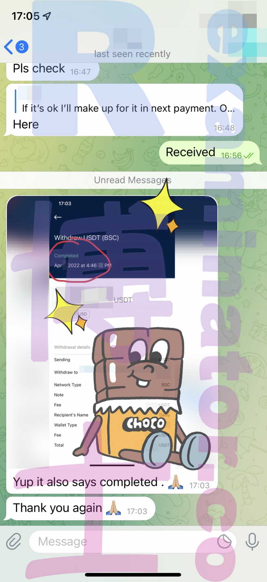 GMAT代考保分成功案例#297的与客户对话截图