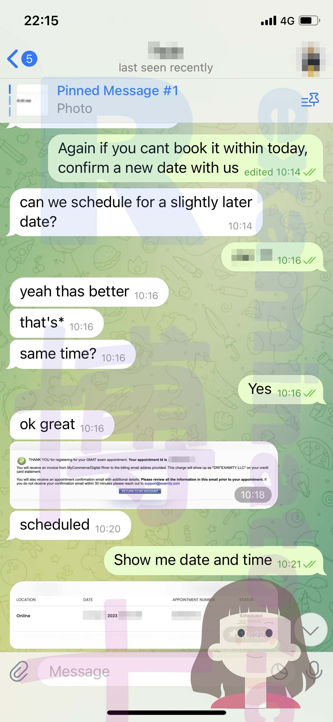 [GMAT代考保分]成功案例#331的对话截图