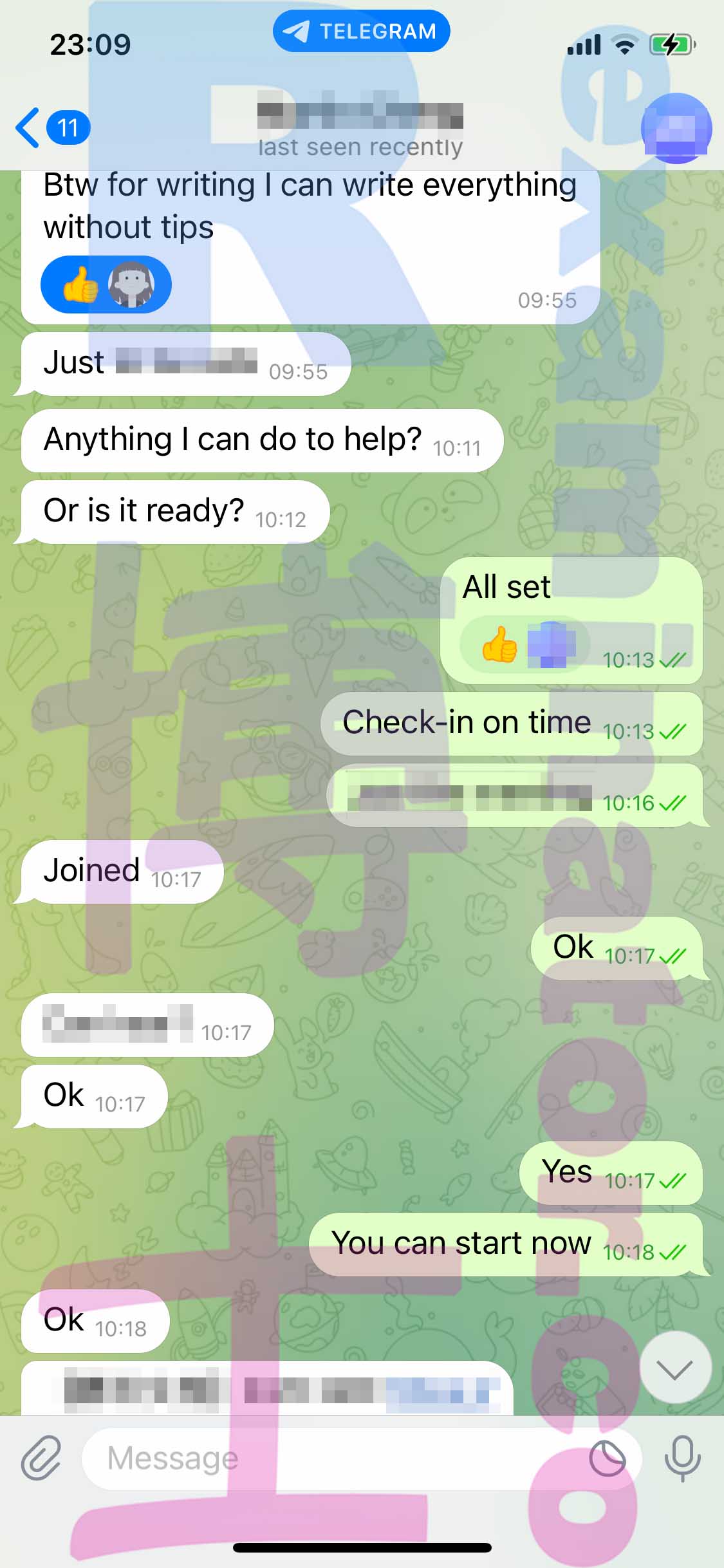 GRE代考保分成功案例#411的与客户对话截图