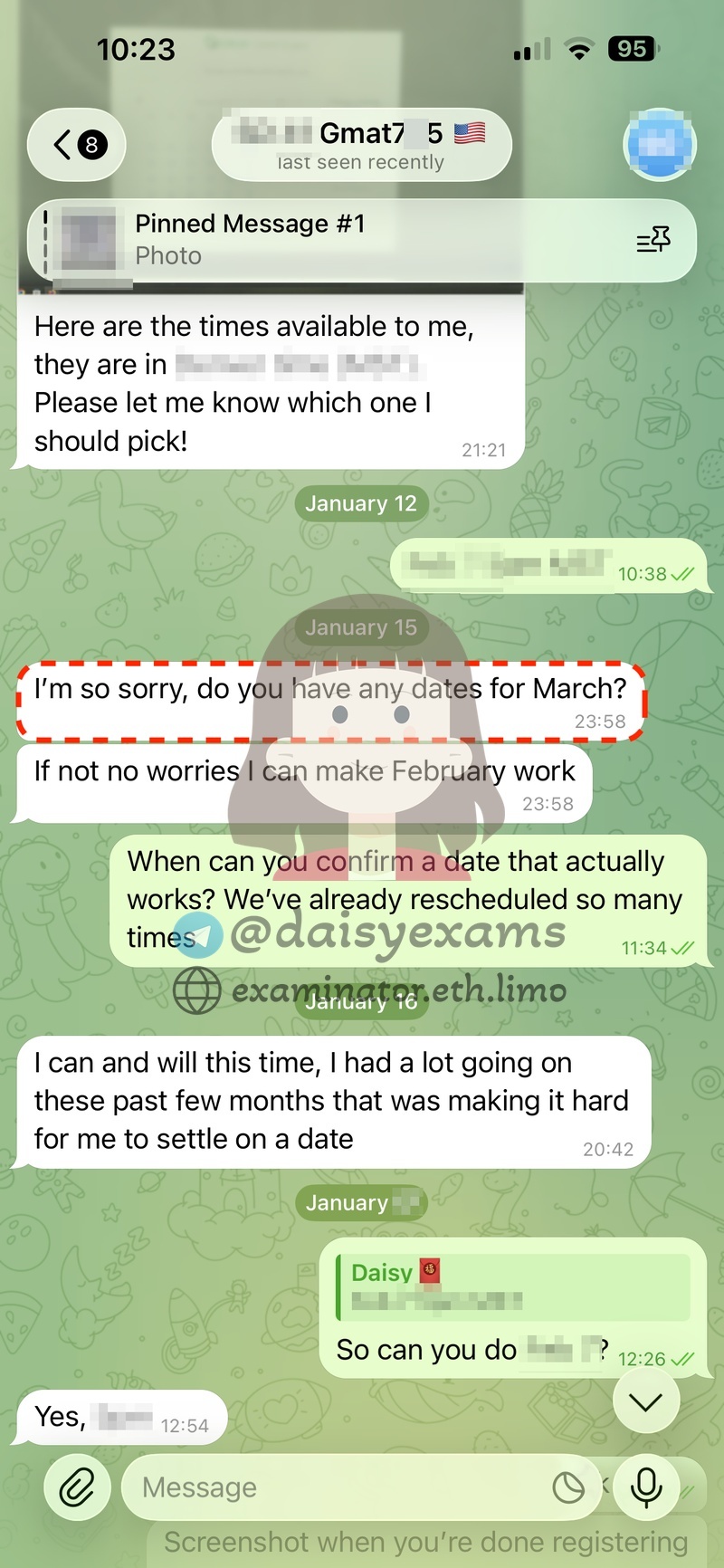 GMAT代考:改期确认