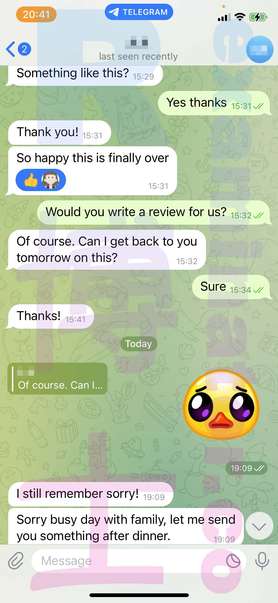 GRE代考保分成功案例#477的与客户对话截图