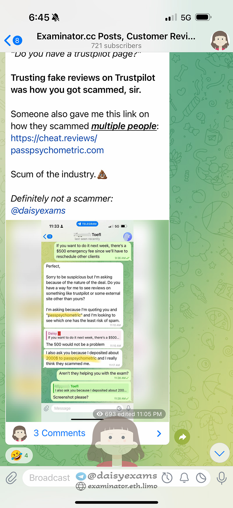 passpsychometric.com 诱骗换条件骗局