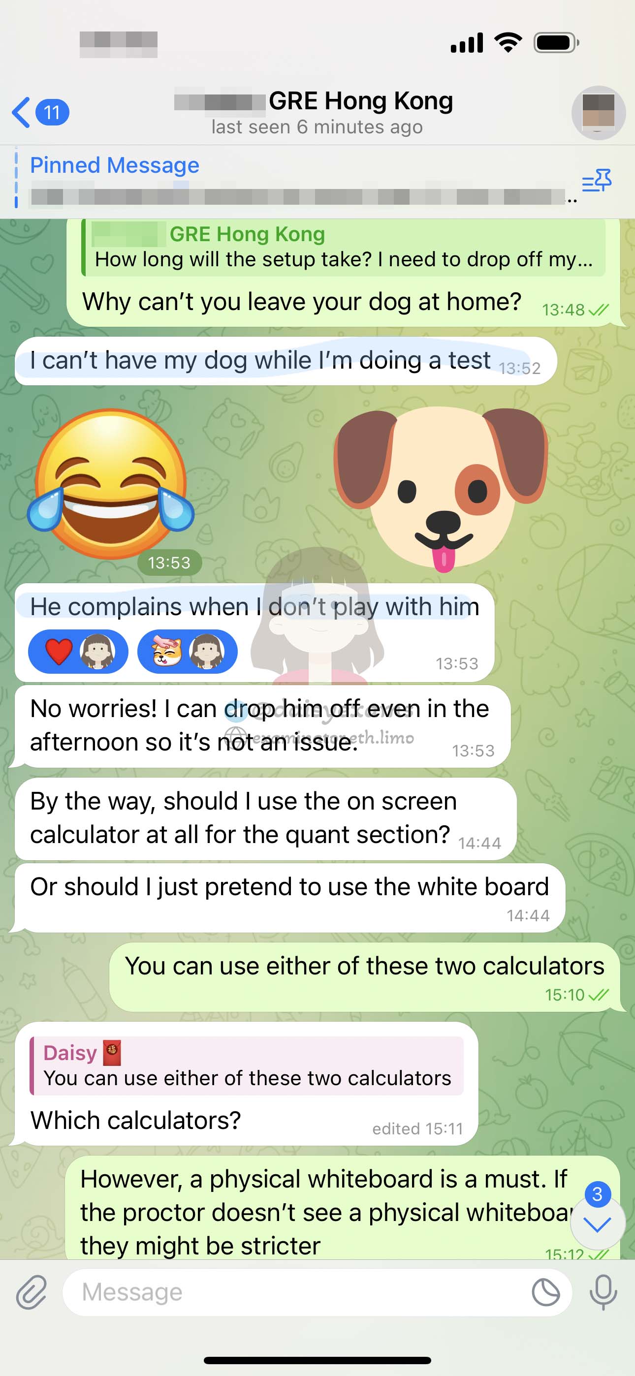 GRE作弊 香港客戶收到GRE官方成績後同小狗一齊寫客戶評價
