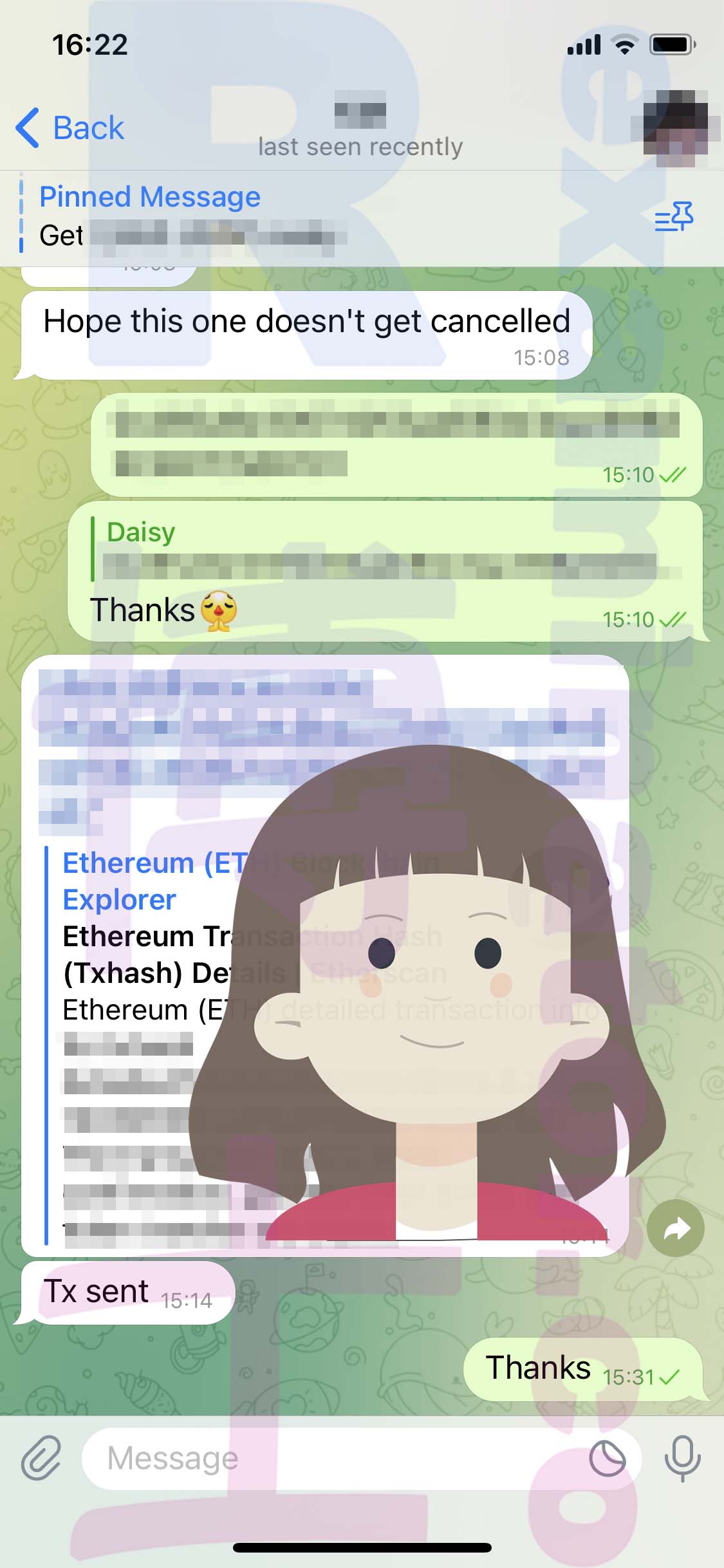 GRE代考保分成功案例#550的与客户对话截图