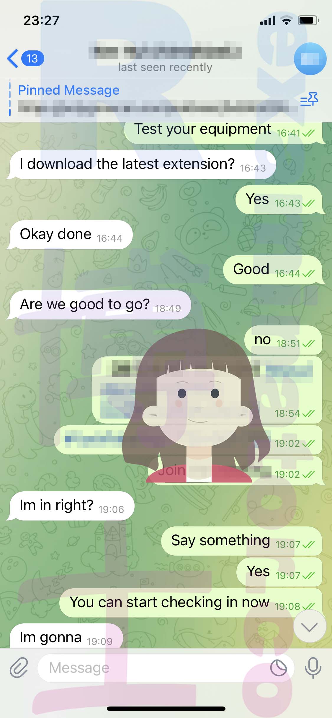 GRE代考保分成功案例#498的与客户对话截图