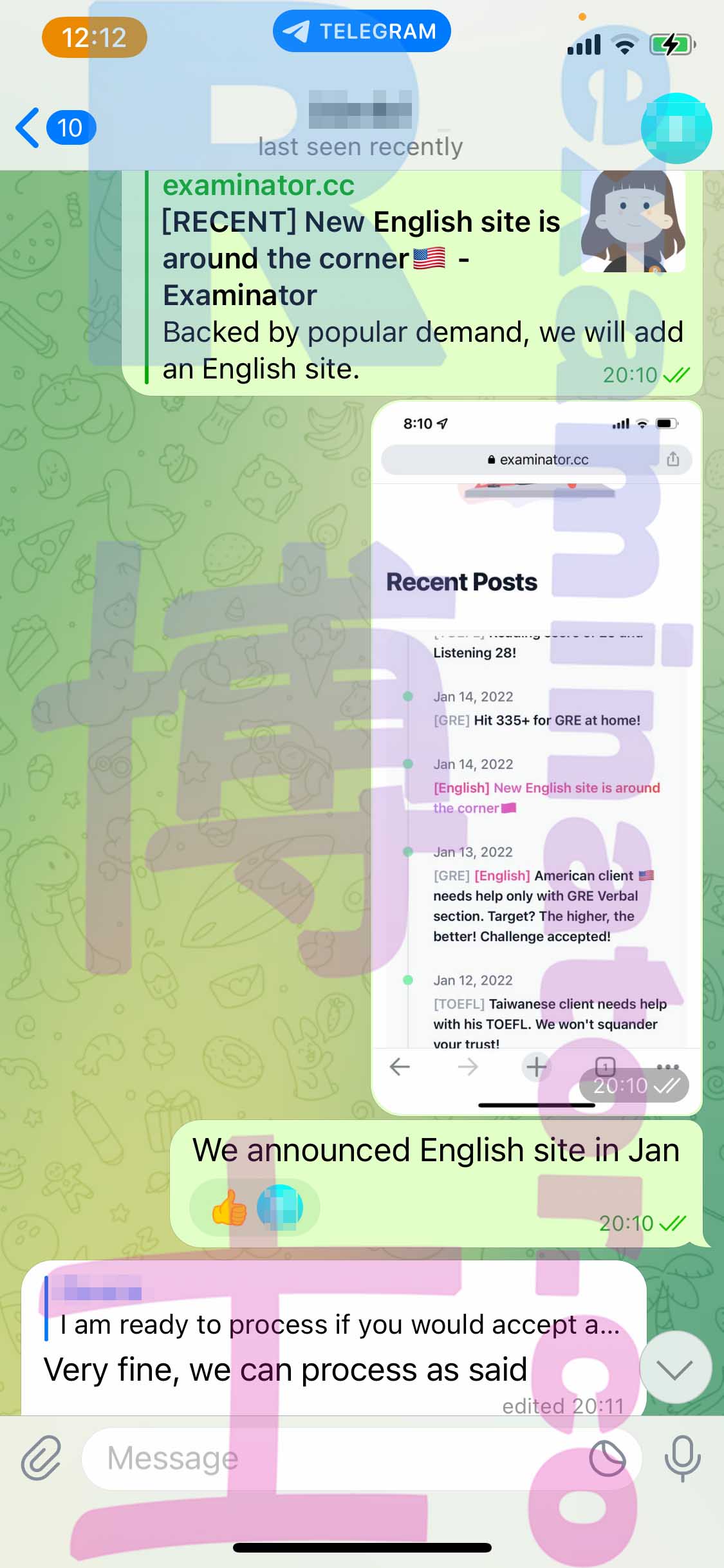 [托福代考保分]成功案例#261的对话截图