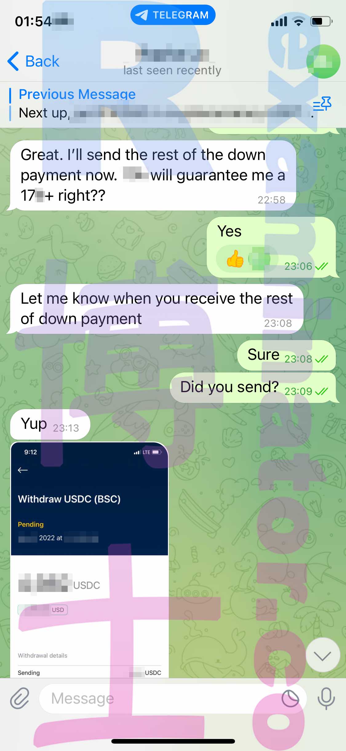 LSAT代考保分成功案例#423的与客户对话截图