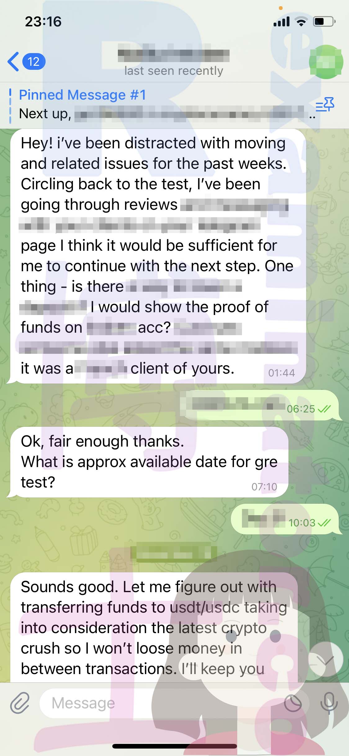 [GRE代考保分]成功案例#324的对话截图