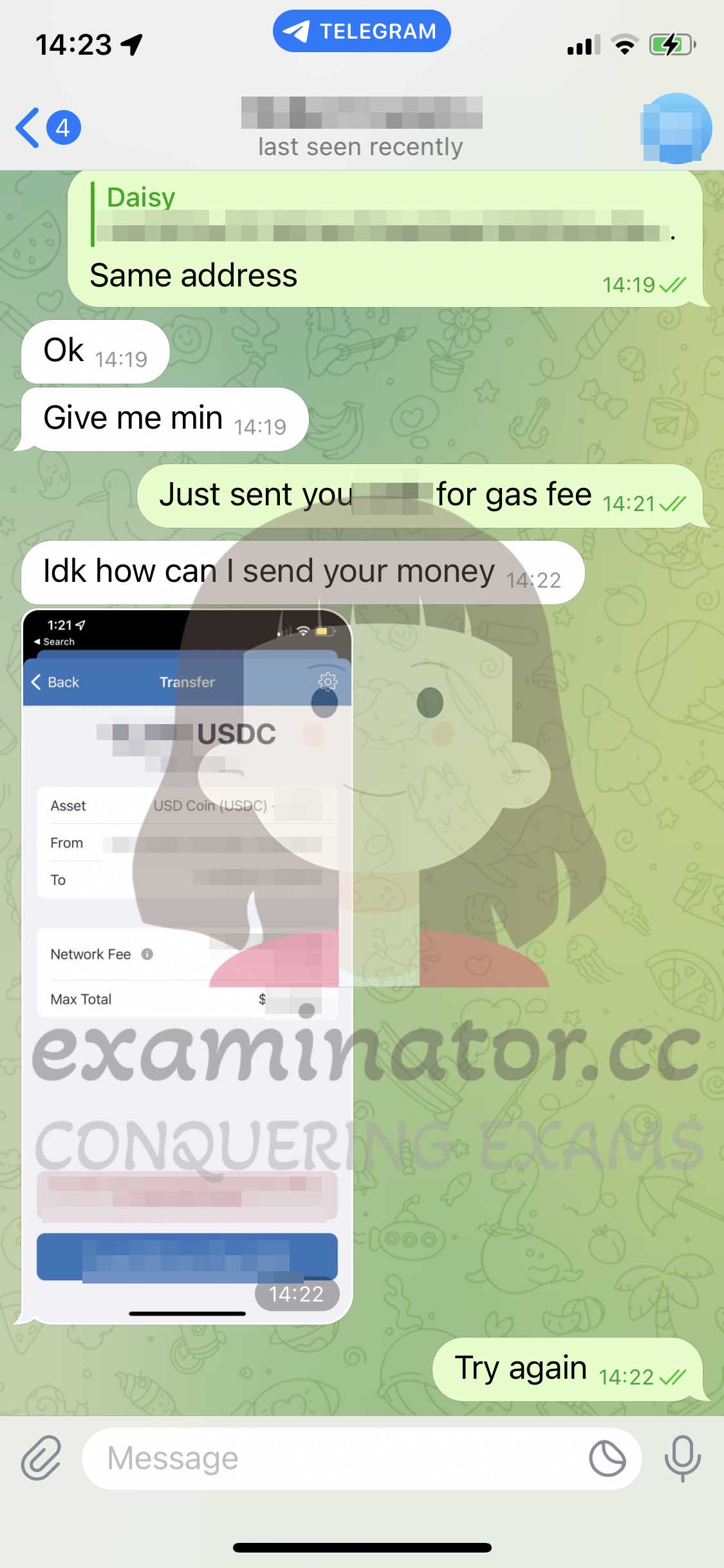 GRE代考保分成功案例#606的与客户对话截图