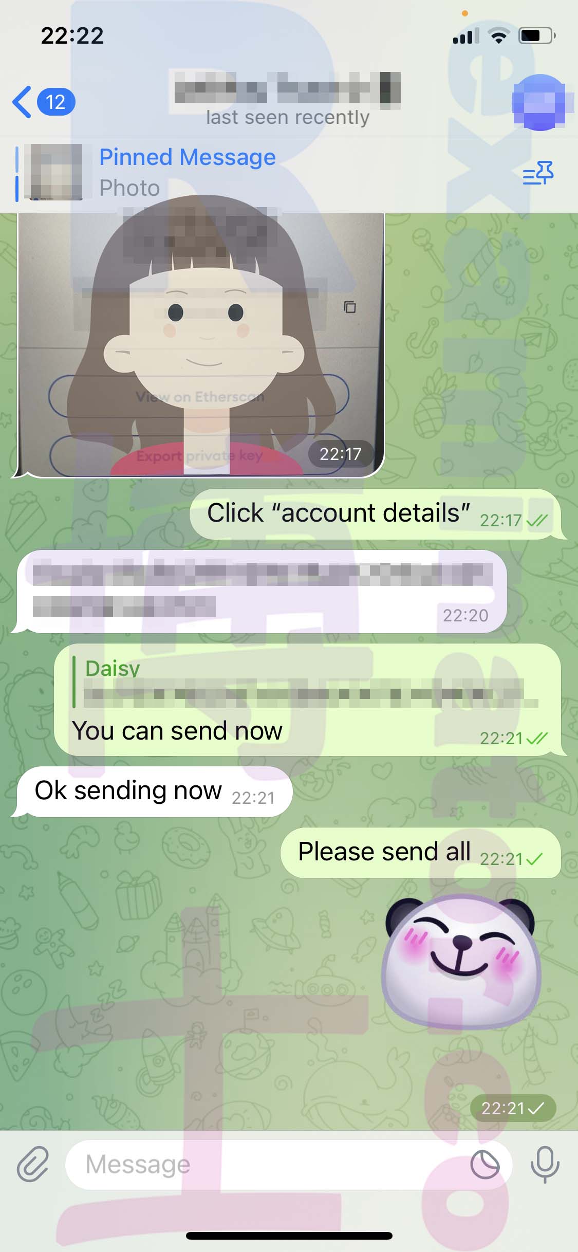 GRE代考保分成功案例#523的与客户对话截图
