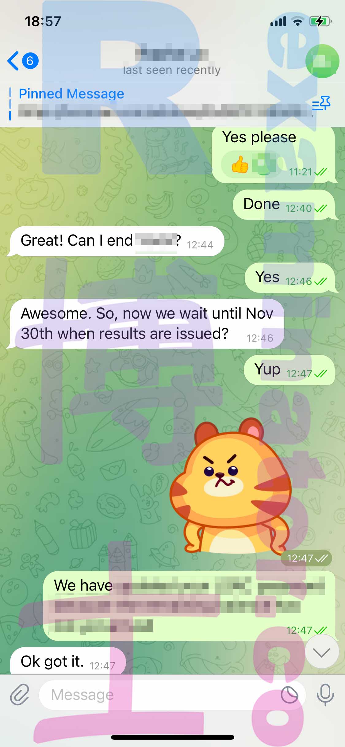 LSAT代考保分成功案例#423的与客户对话截图