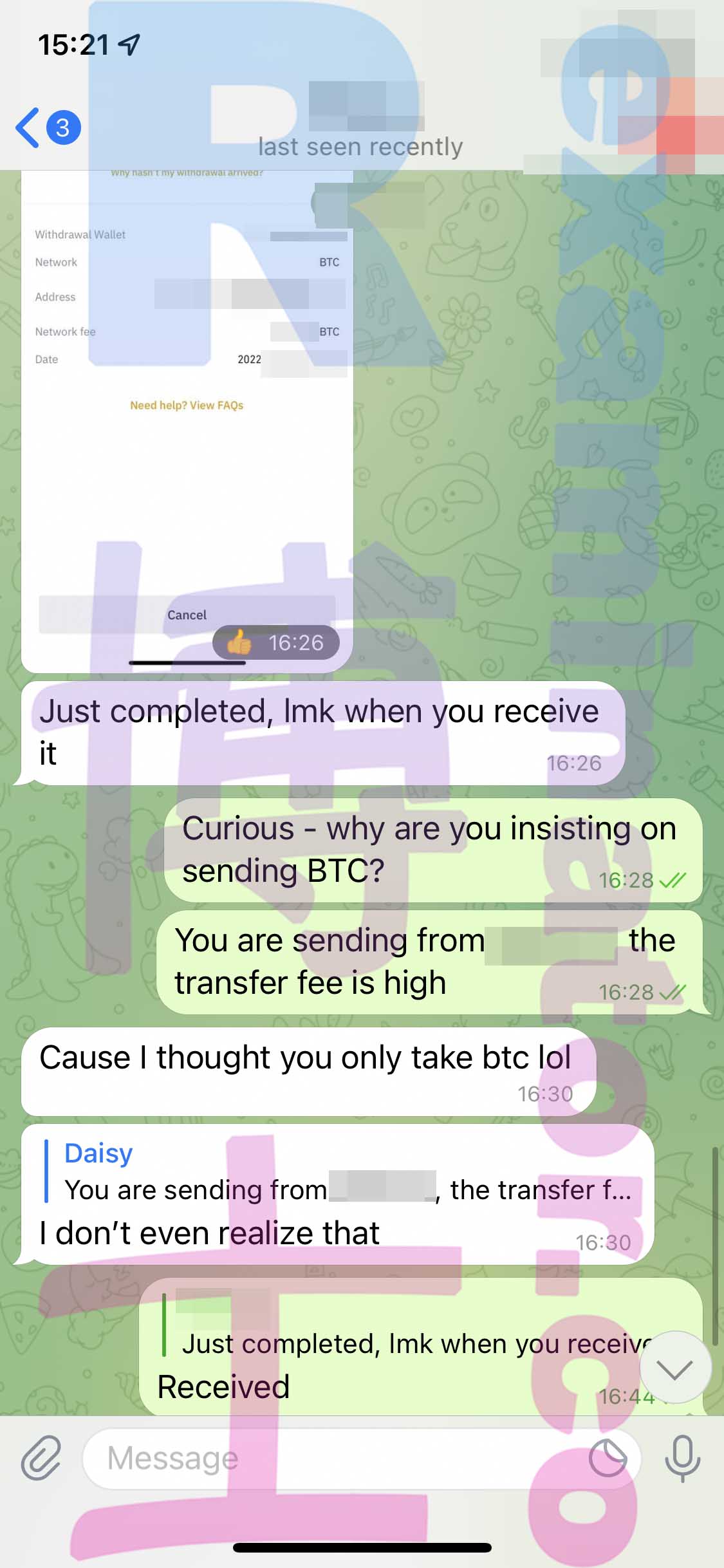GMAT代考保分成功案例#313的与客户对话截图