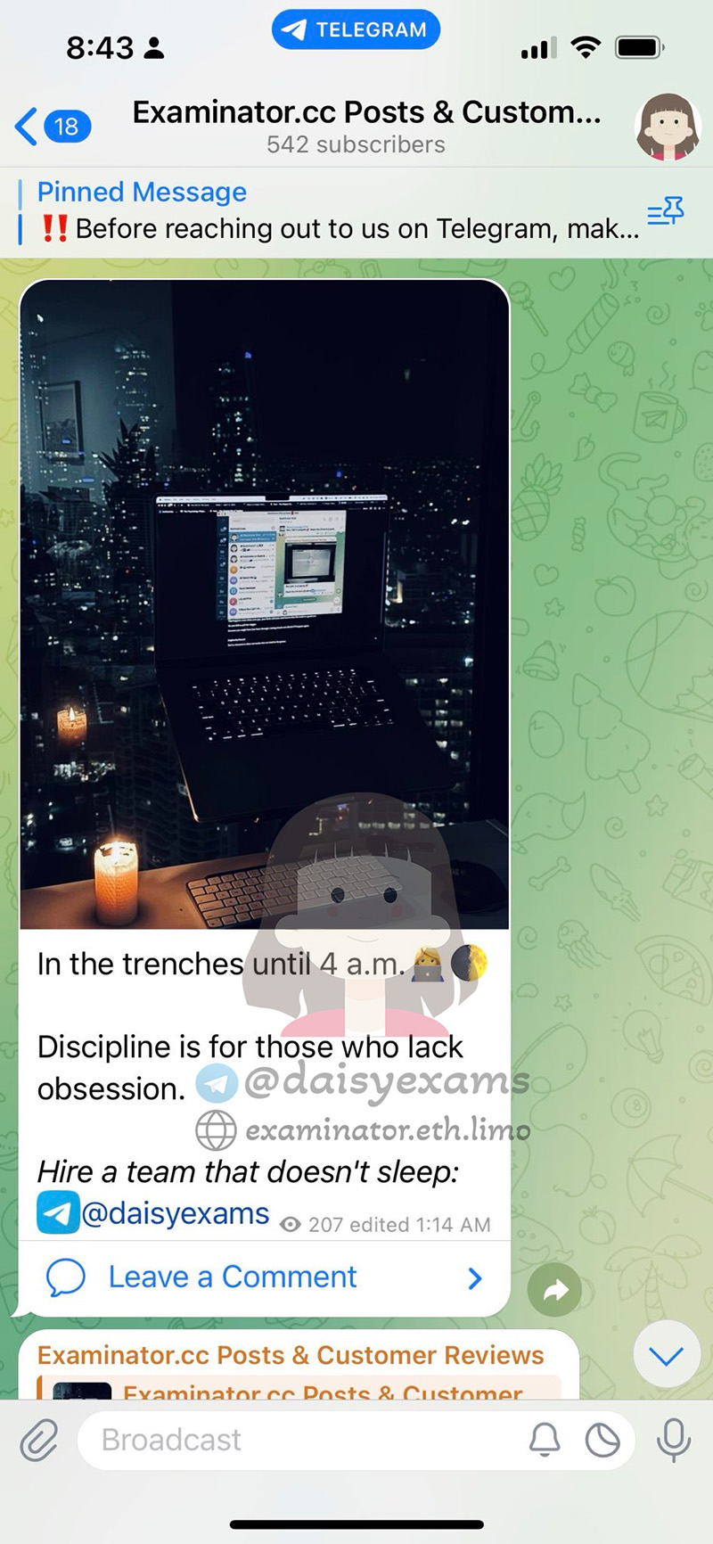代考专家们战到深夜最后迎来佳绩👍