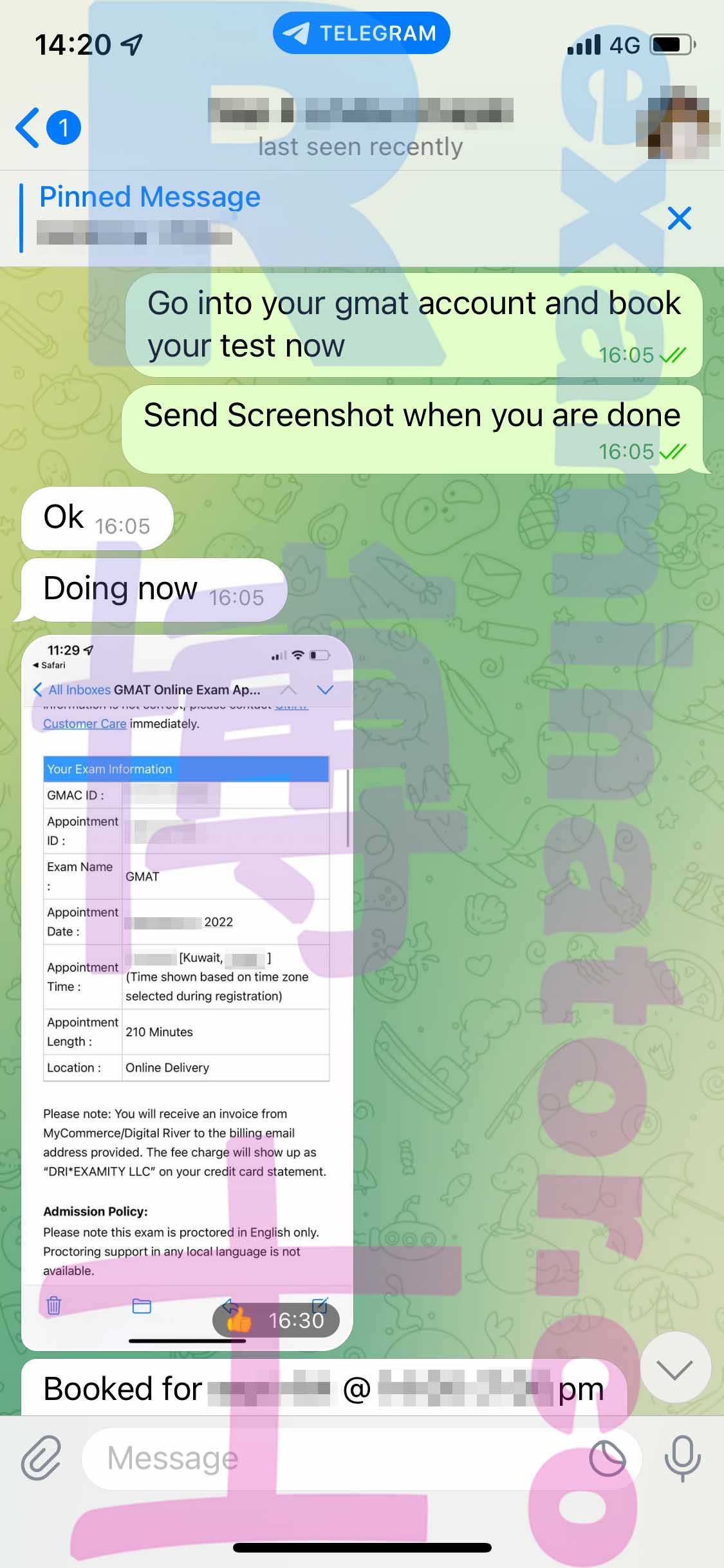 [GMAT代考保分]成功案例#243的对话截图