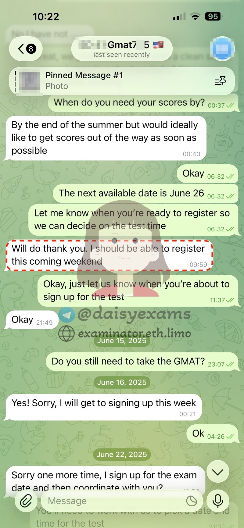 GMAT代考：考试日期协调
