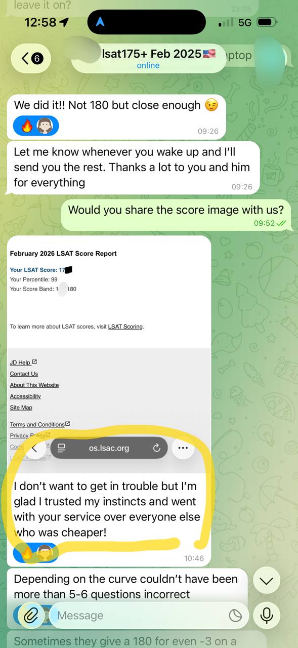 175+ Score! Customer Crushes LSAT with 99th Percentile