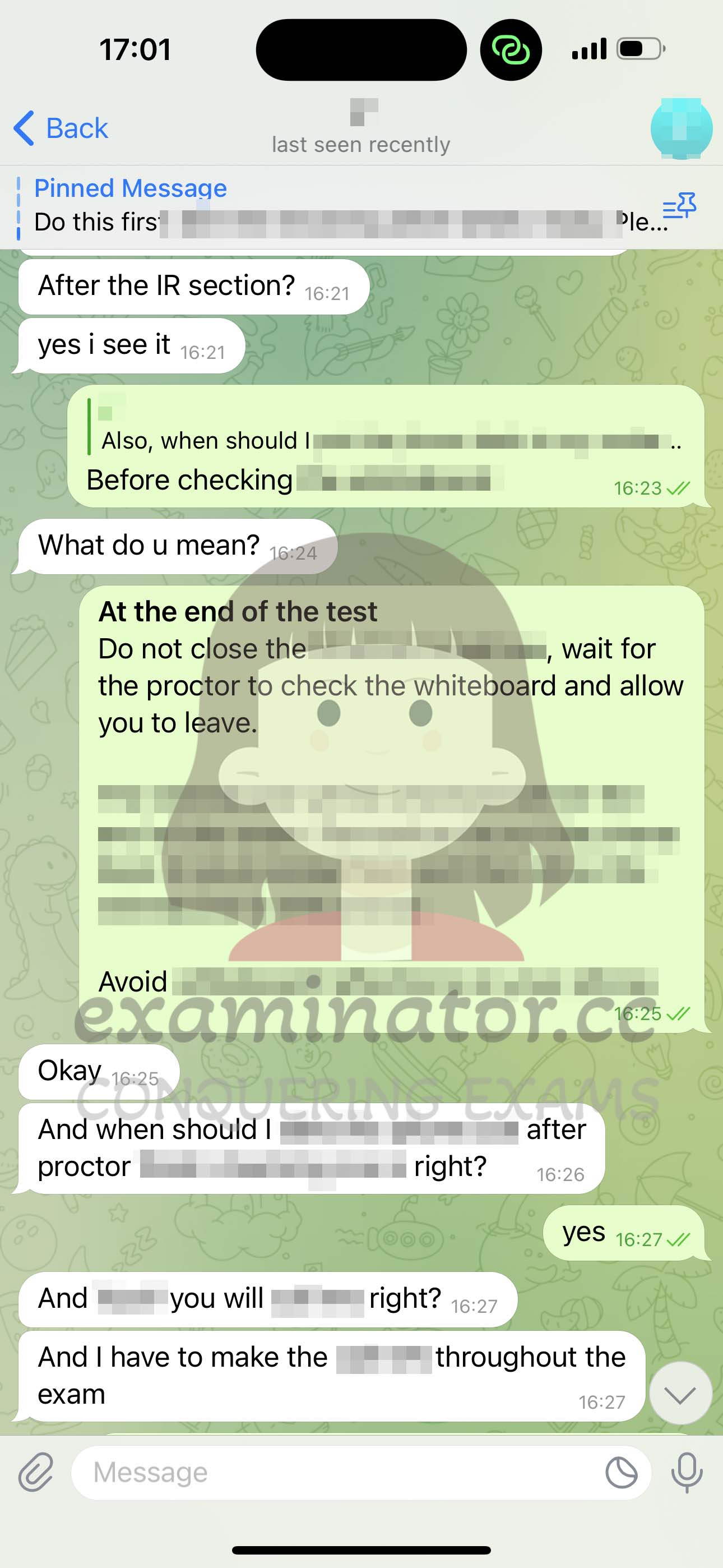 GMAT代考保分成功案例#570的与客户对话截图