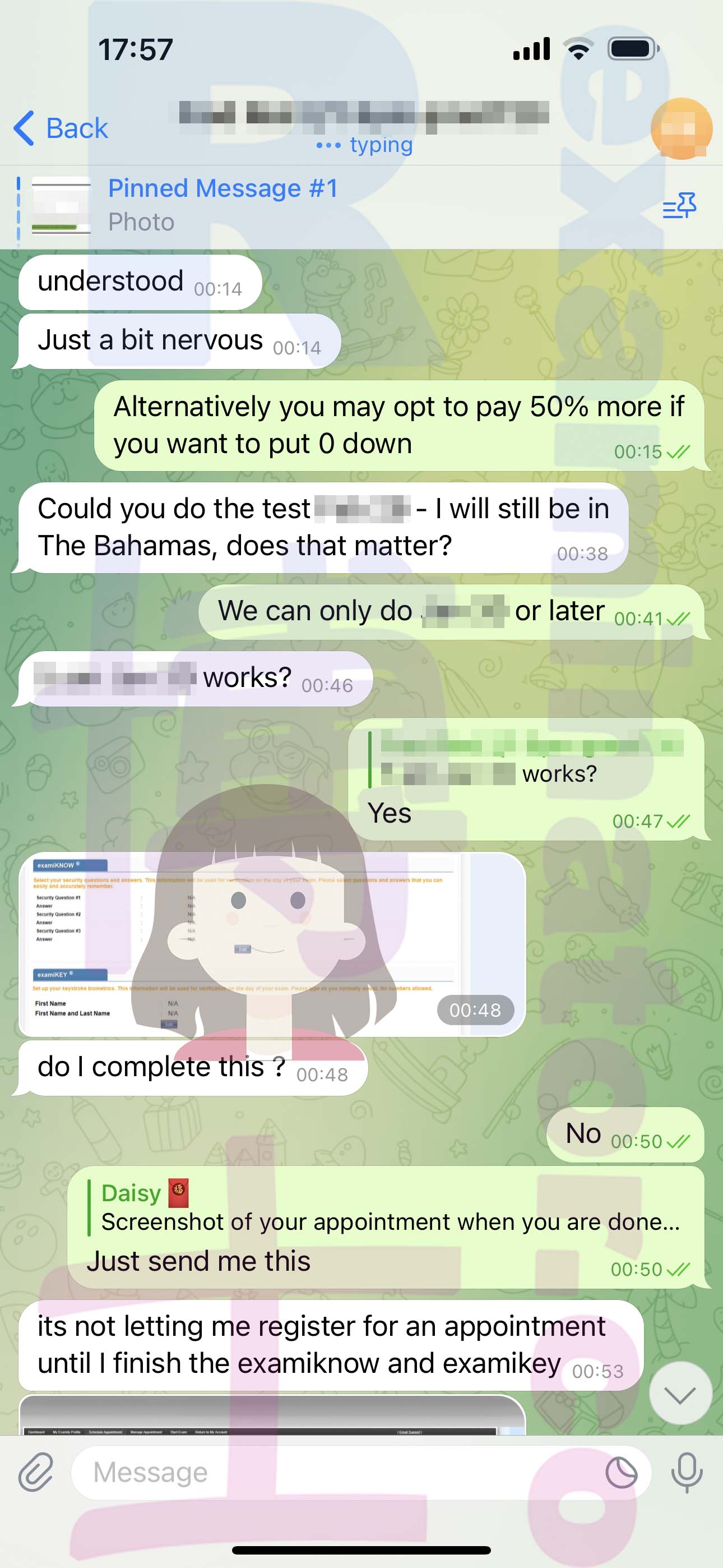 [GMAT代考保分]成功案例#338的对话截图