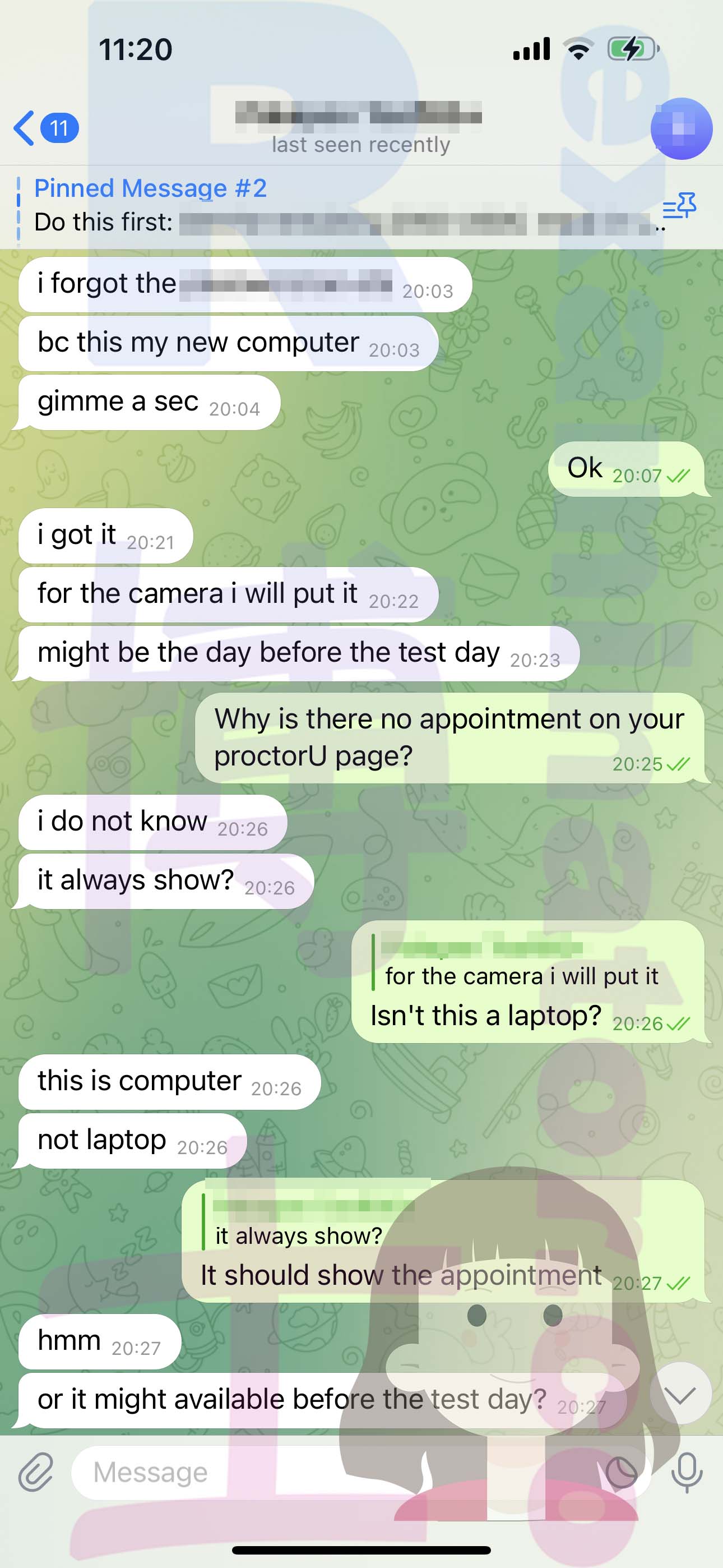 托福代考保分成功案例#533的与客户对话截图