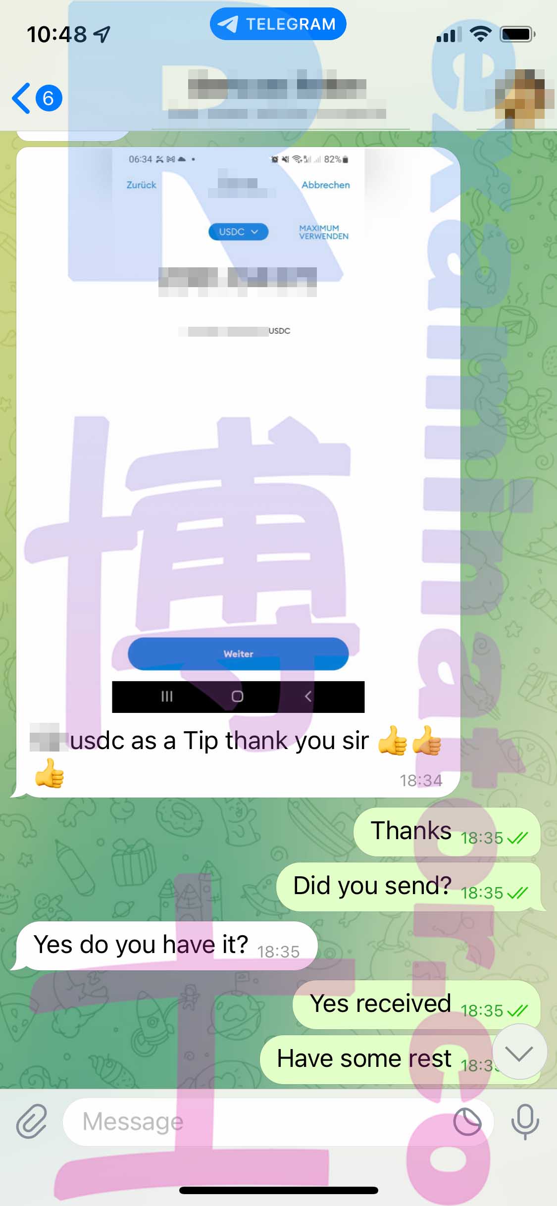 托福代考保分成功案例#387的与客户对话截图