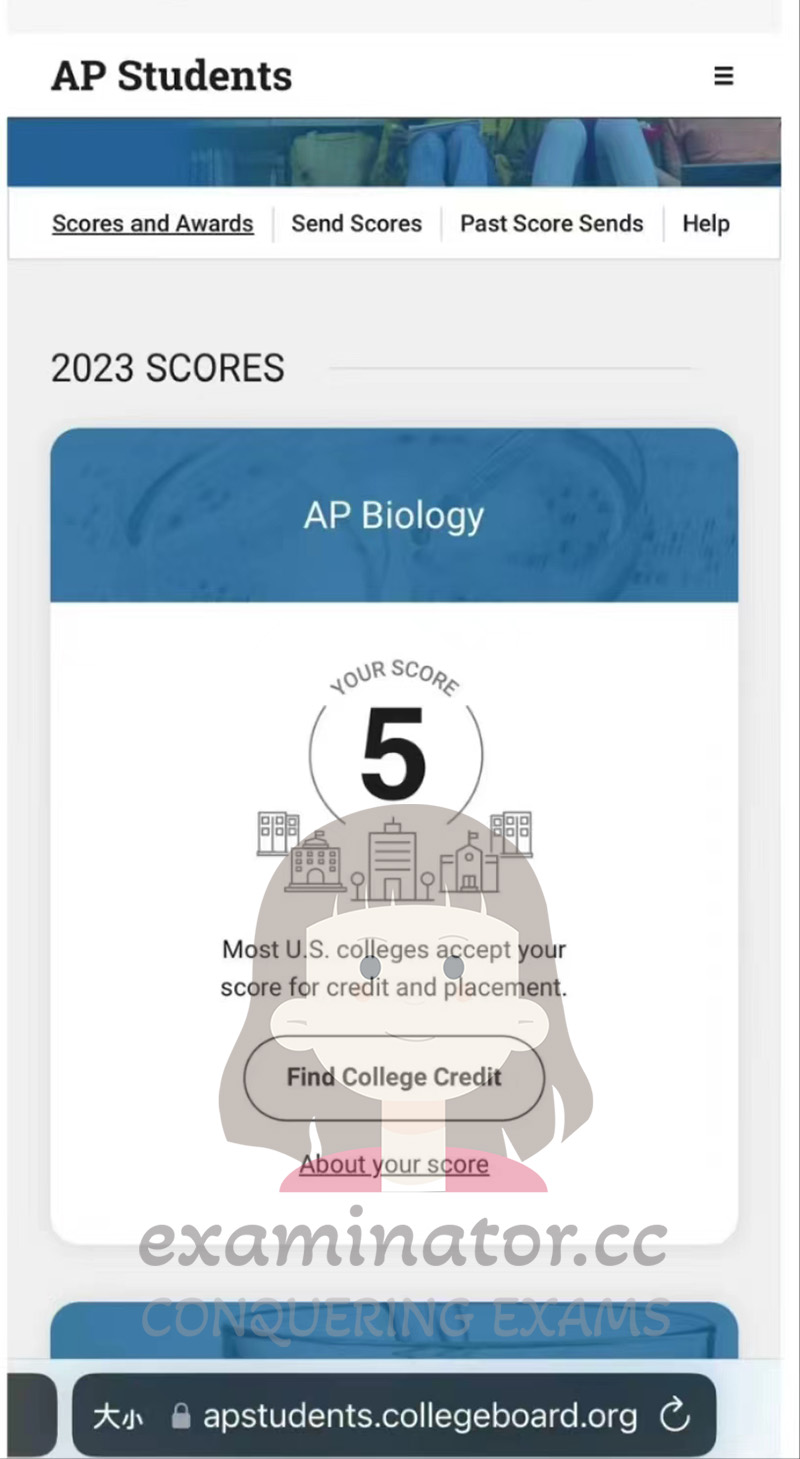 AP Biology: Score 5