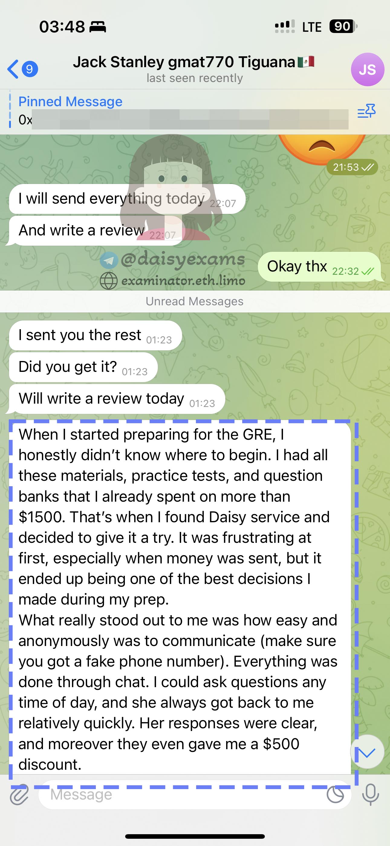 examinator.cc 和 Jason GRE 代考服务评价
