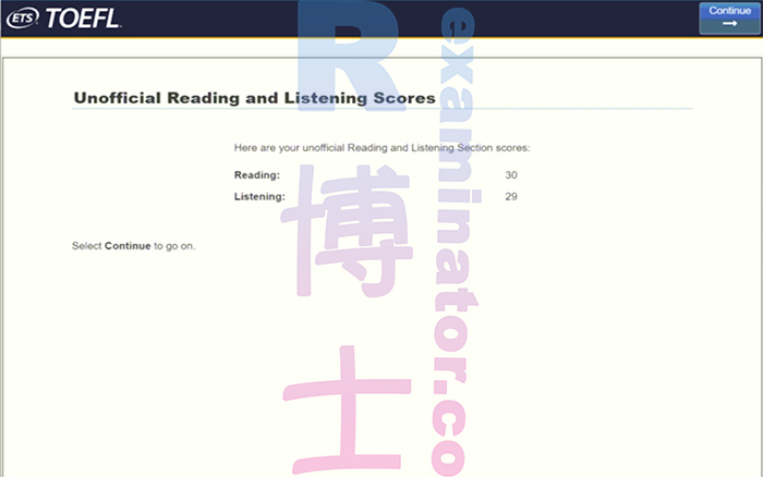 托福家庭版代考过程