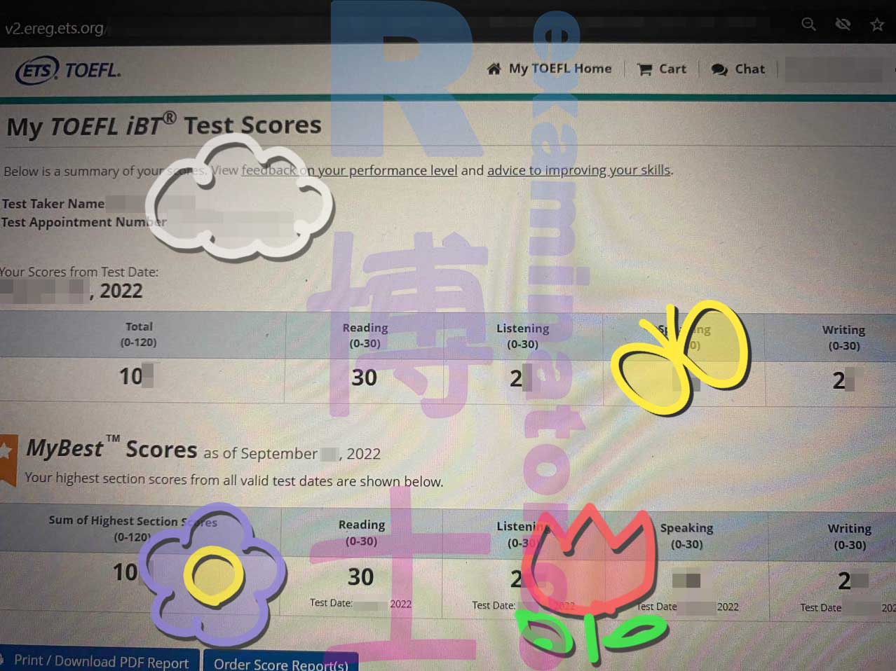 Official score of 100+ on TOEFL Home Edition!!!🎉 Congratulations to our German🇩🇪 client👨🏻! "Thank you so much and I wish you good business!"