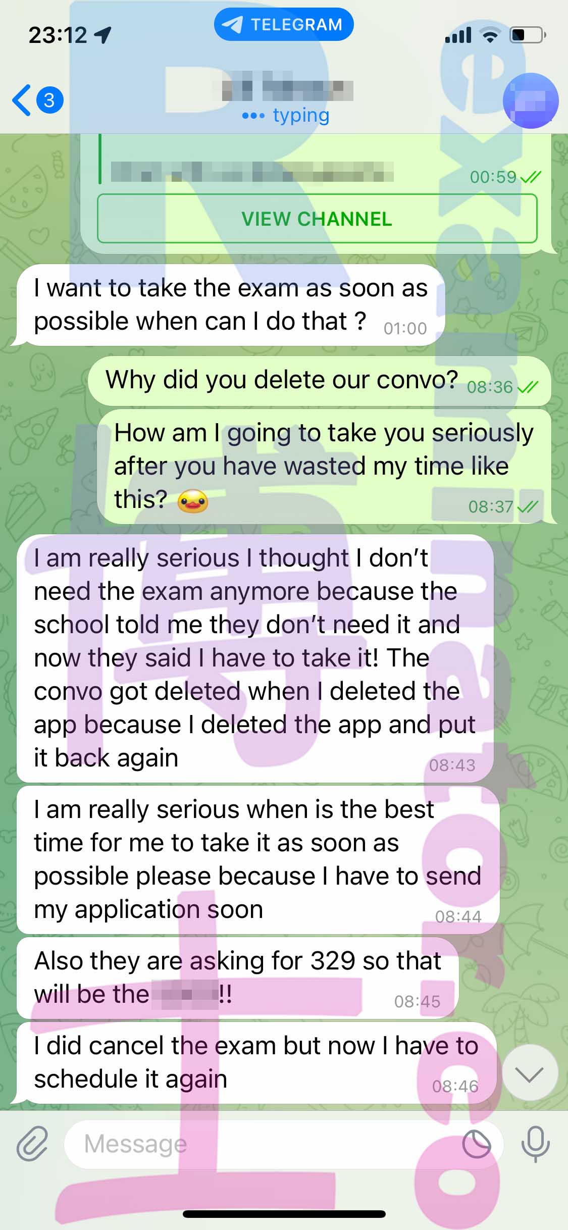 [GRE代考保分]成功案例#283的对话截图