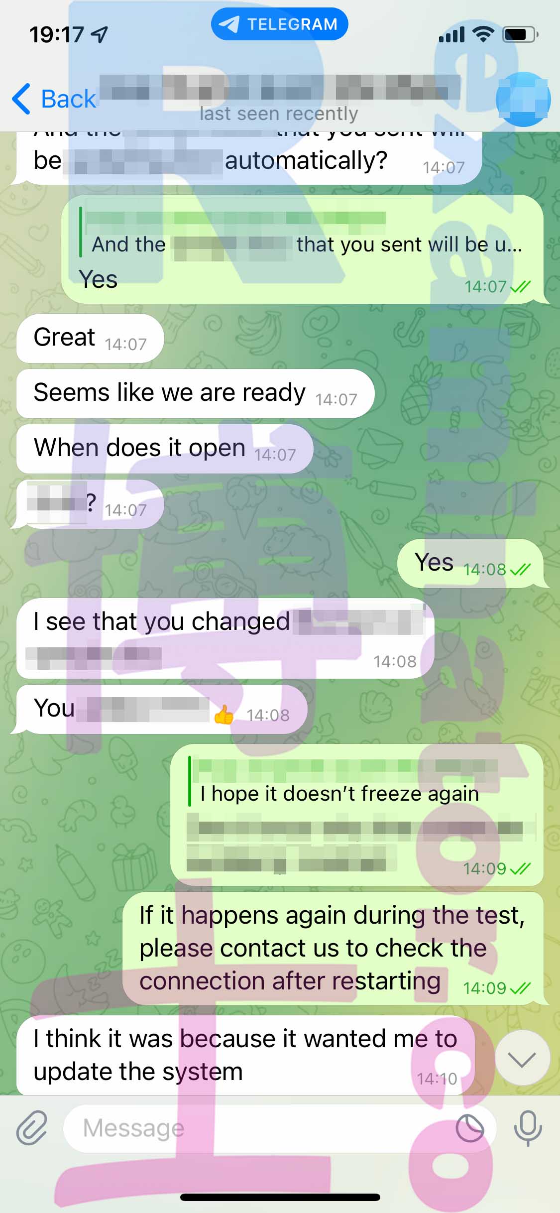 GMAT代考保分成功案例#374的与客户对话截图