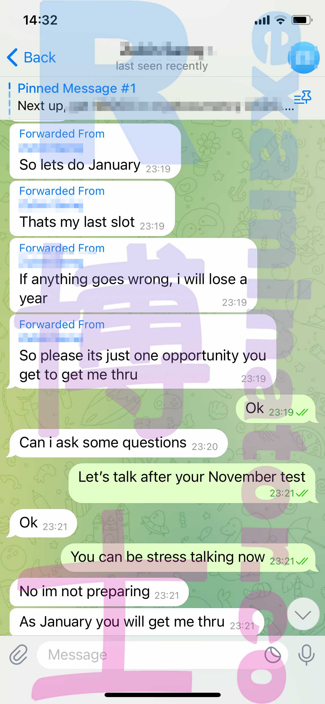 LSAT代考保分成功案例#426的与客户对话截图