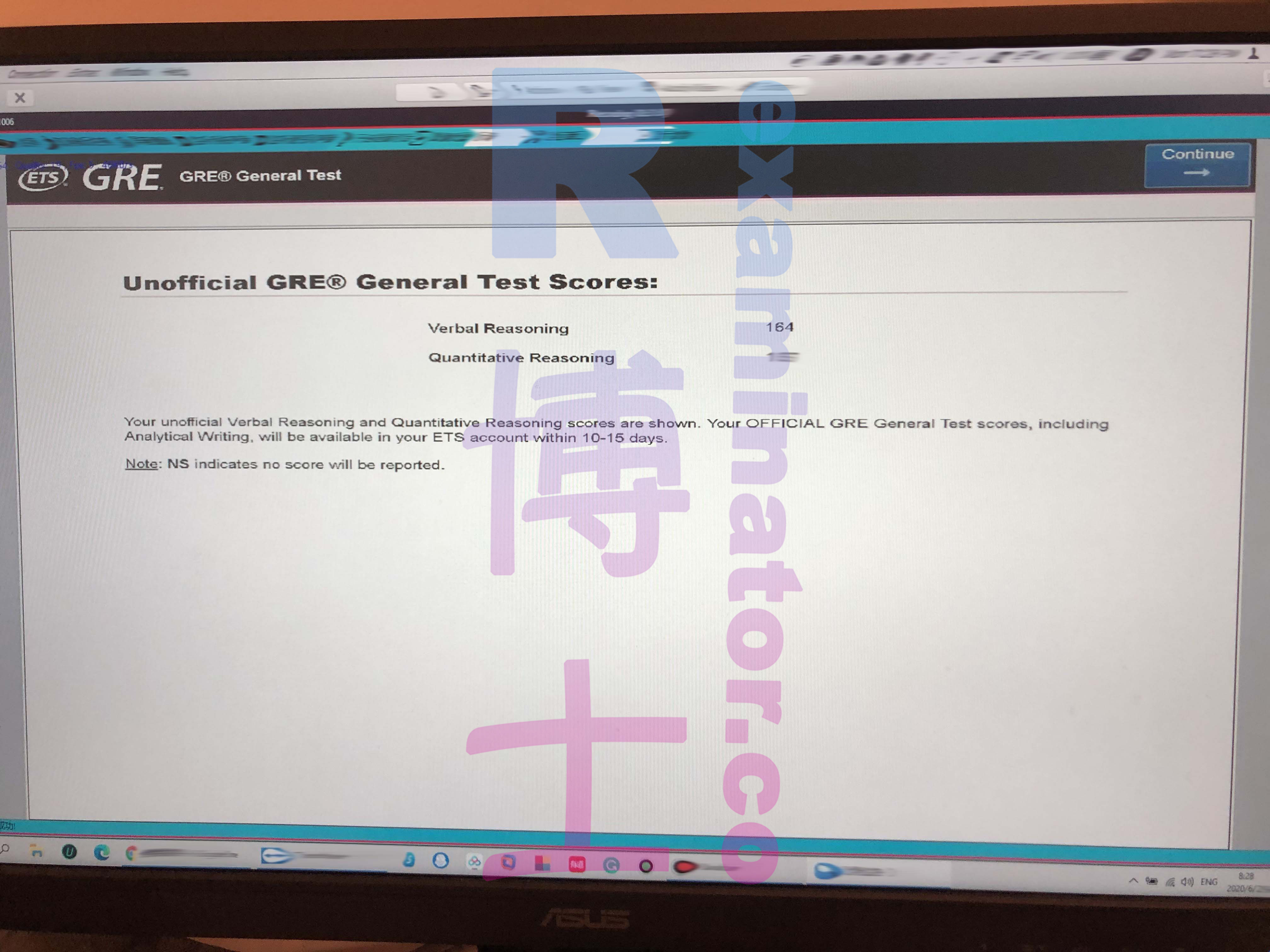 2020.06 GRE at-home exam proxy 330+ score
