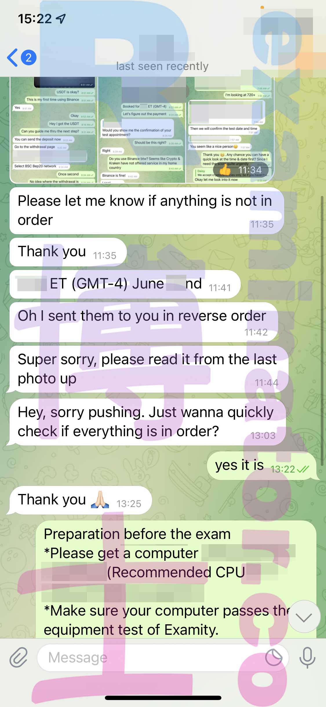 [GMAT代考保分]成功案例#197的对话截图