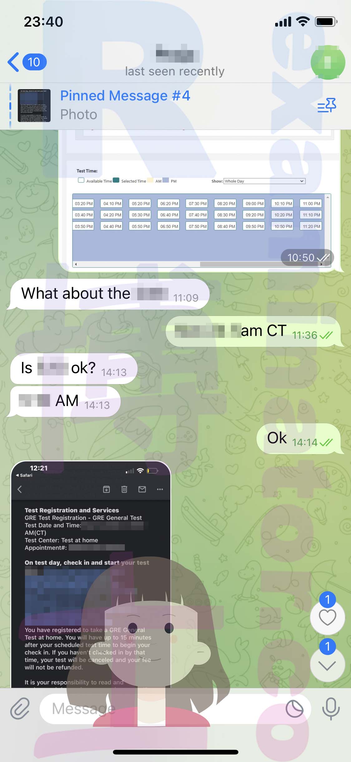 [GRE代考保分]成功案例#323的对话截图